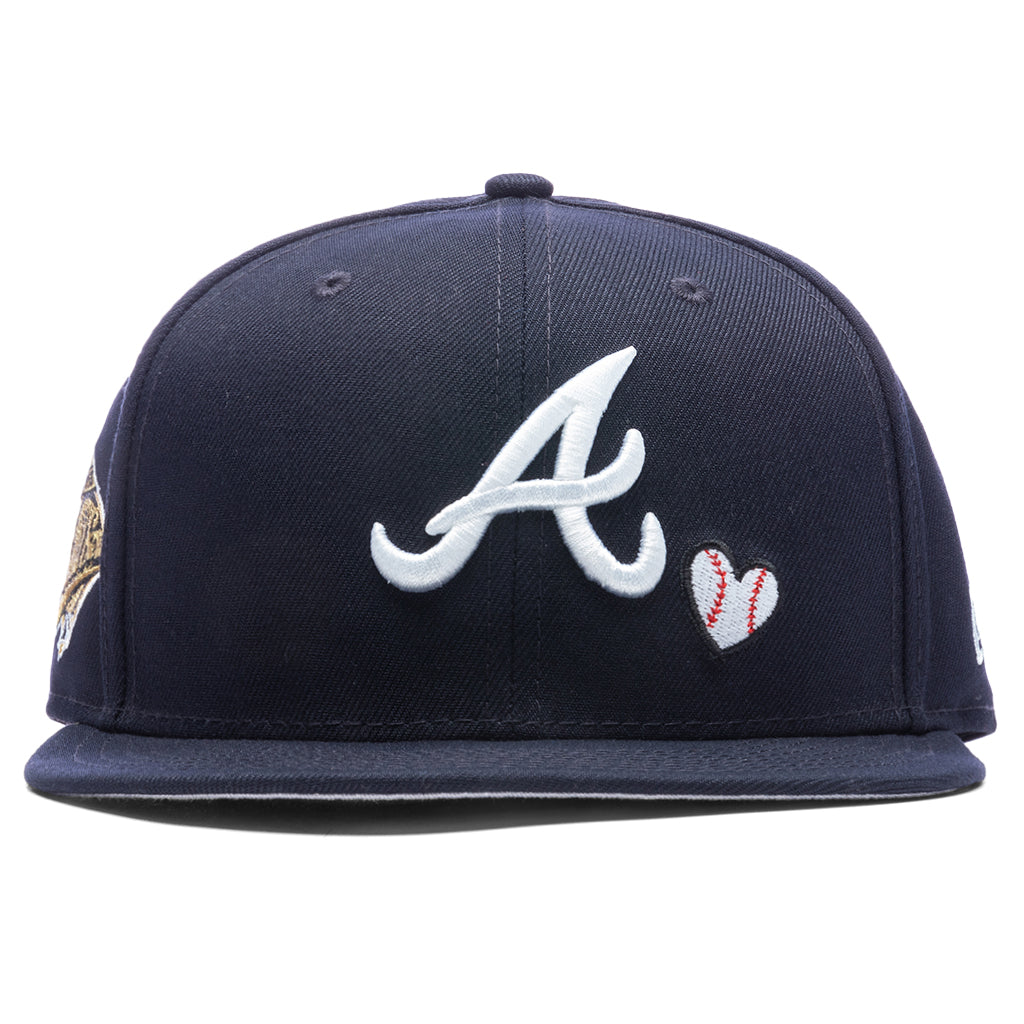 Team Heart 59FIFTY Fitted Atlanta Braves Blue 7/8