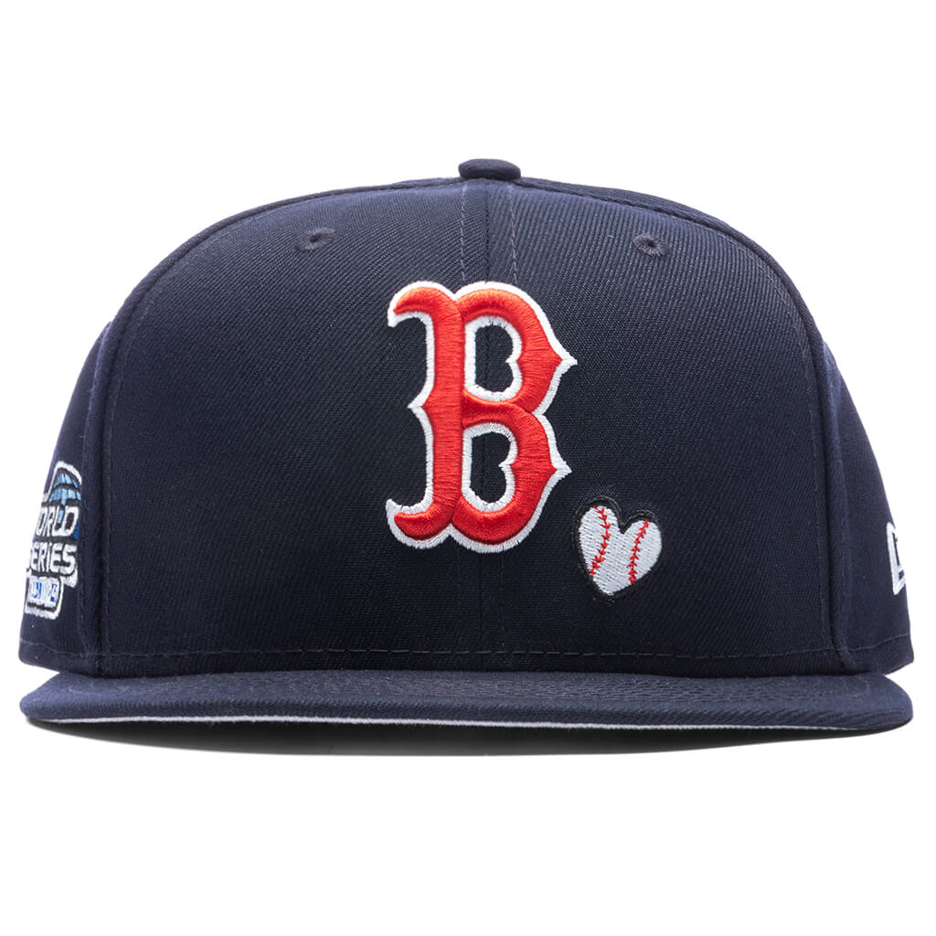 New Era Floral Boston Red Sox 59FIFTY Fitted Hat (Navy) 7 1/2