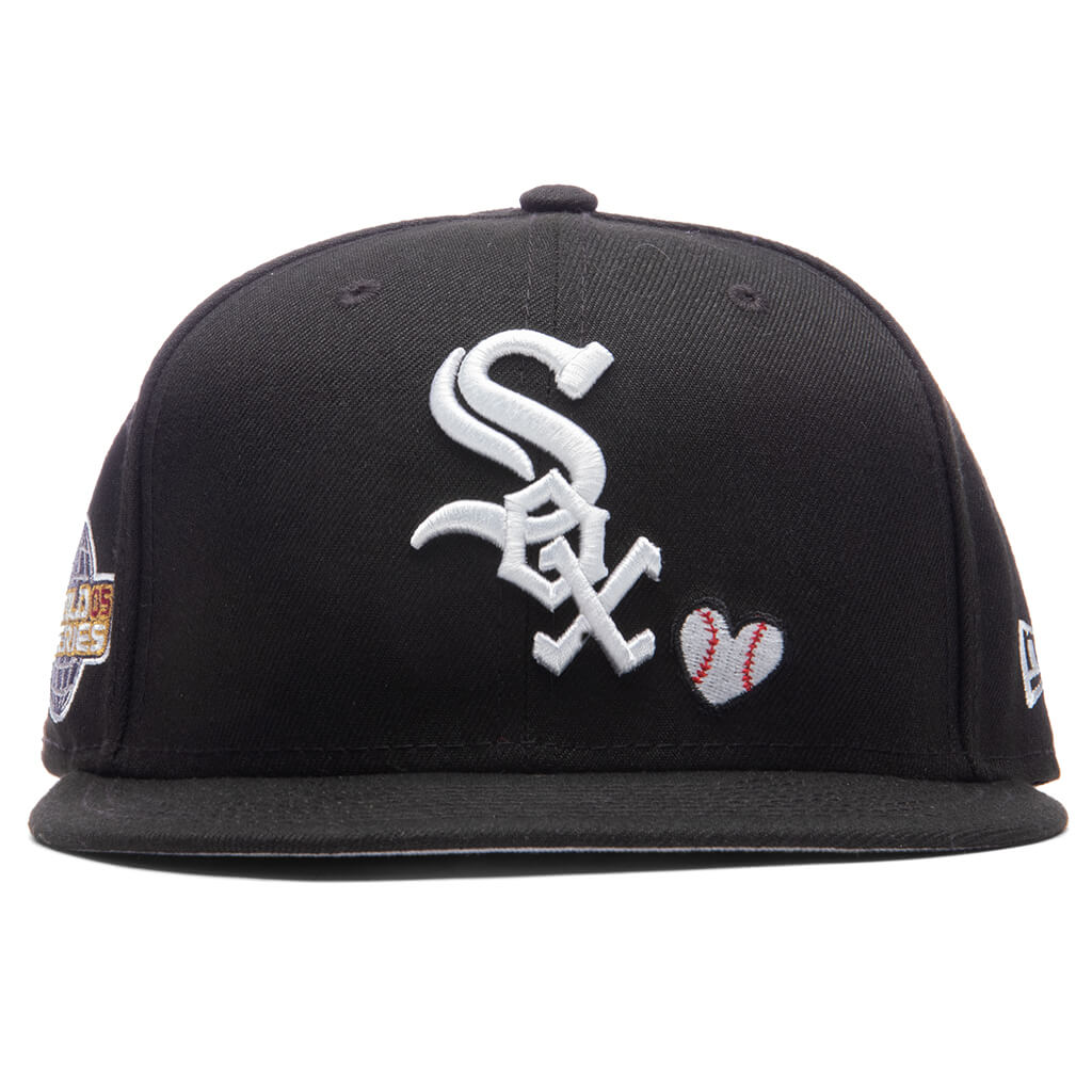 Shop New Era 59Fifty Chicago White Sox Heart Fitted Hat 60243674 blue