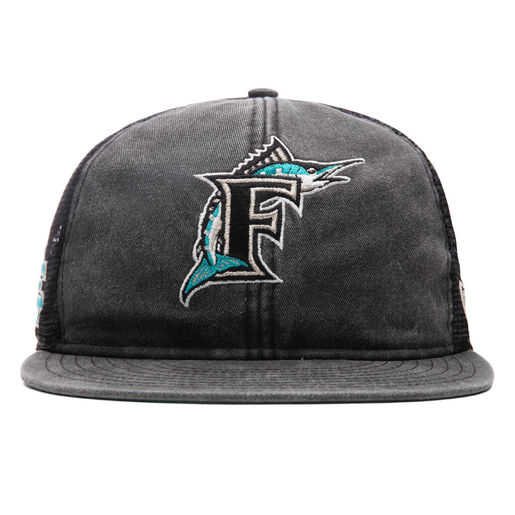 Miami Marlins MLB New Era Mens Baseball Cap Hat Black Logo Fitted Cotton  XXL New