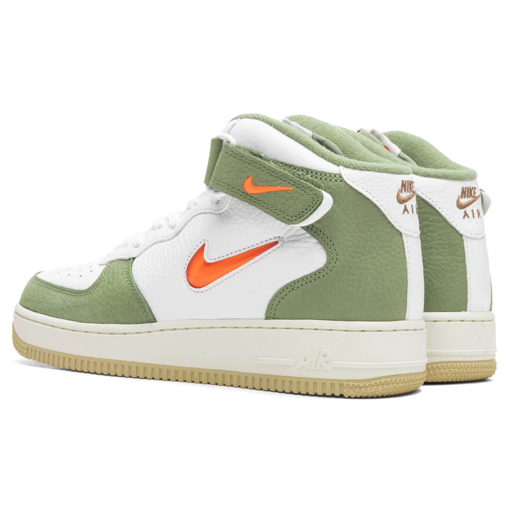 NIKE AIR FORCE 1 BY YOU ID WHITE OLIVE GREEN SZ 11 (30)
