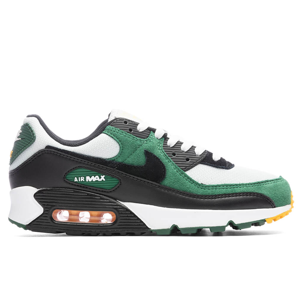 Air Max 90 - Pure Platinum/Black/Gorge Green â Feature