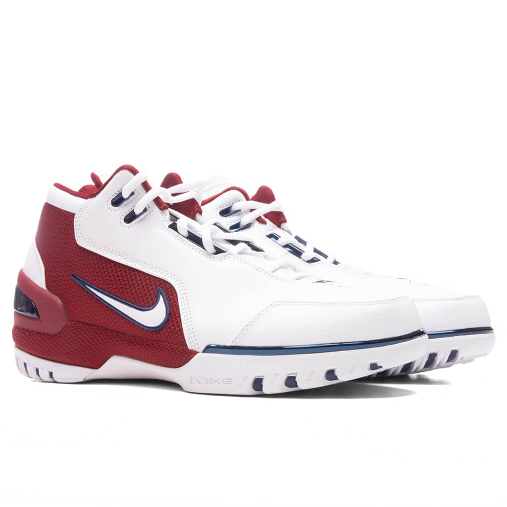 Air Zoom Generation White and Varsity Crimson - White/White