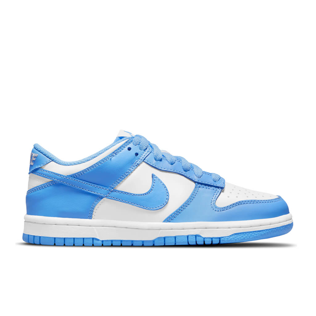 Dunk Low (GS) - White/University Blue – Feature