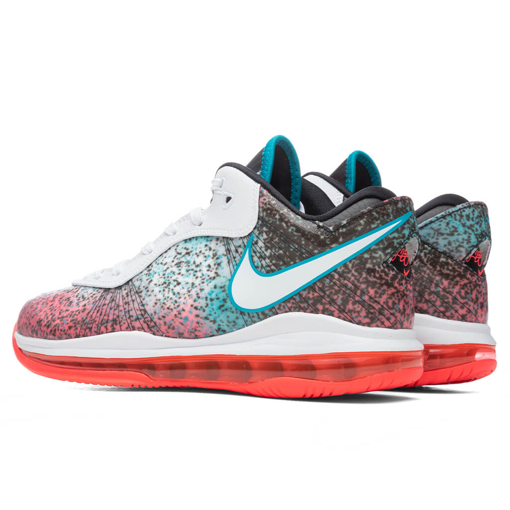 Lebron 8 V2 Low QS 'Miami Nights'- White/Solar Red â Feature