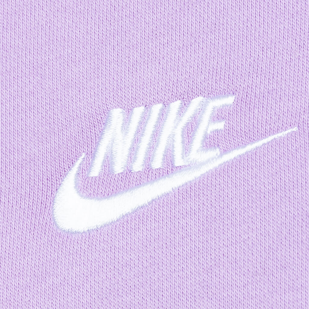 nike sportswear club fleece lavender