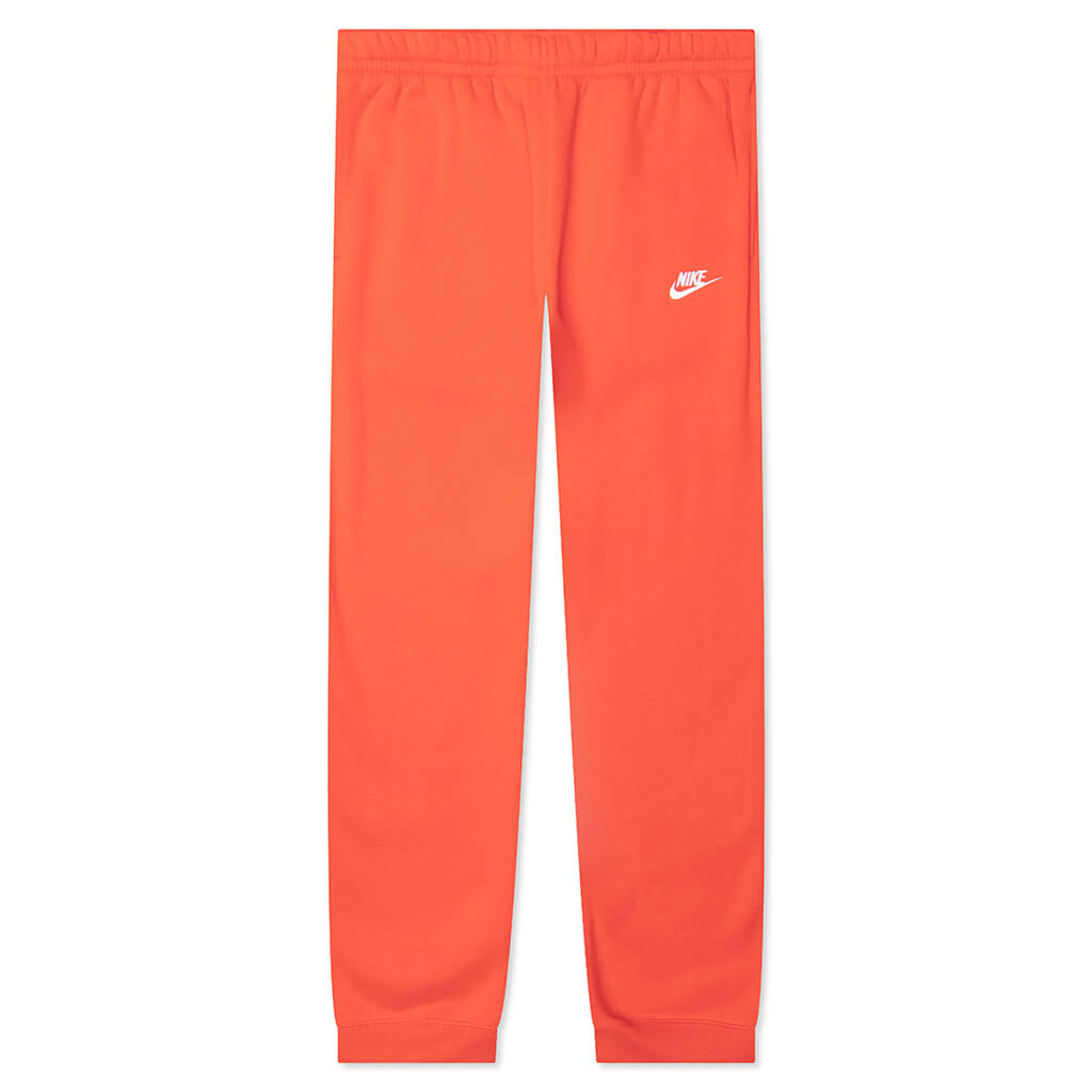 nike sportswear club fleece orange trance
