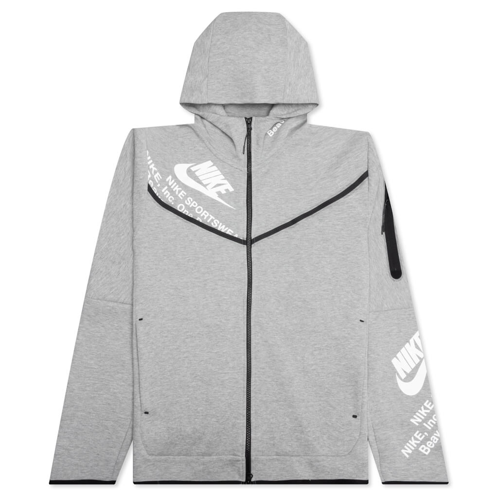 Nike - Sportswear Mélange Tech Fleece Zip-Up Hoodie - Gray Nike