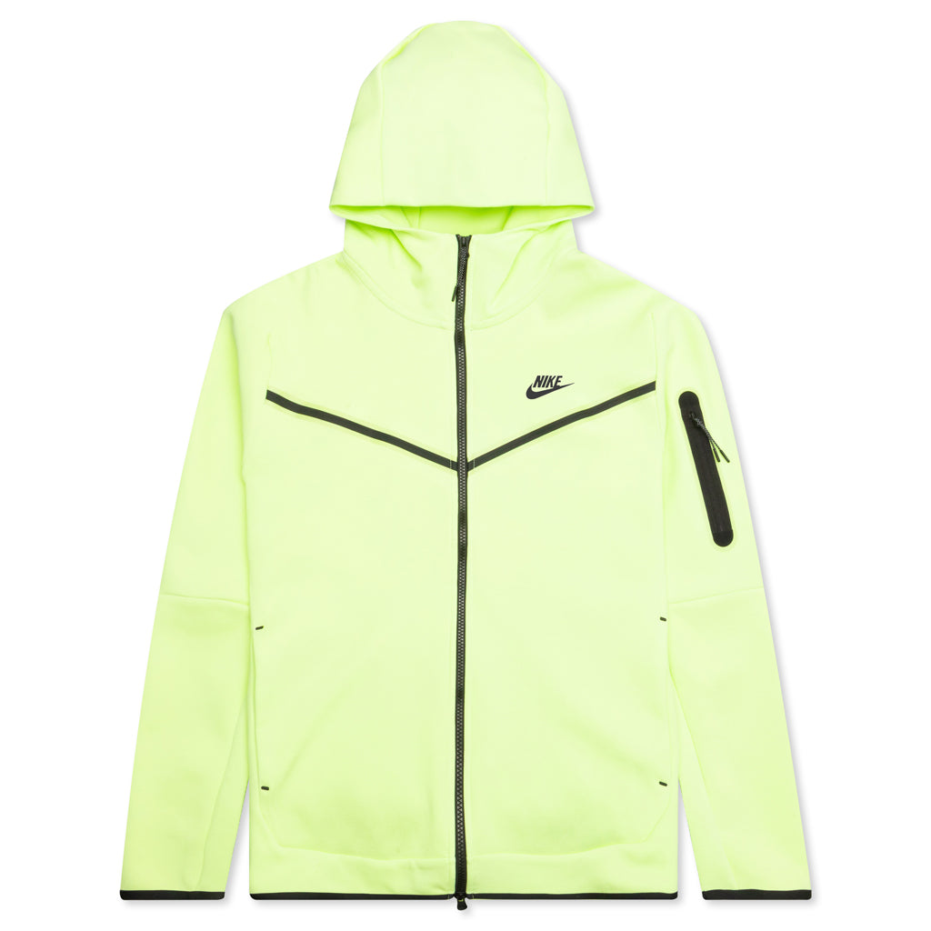 Sportswear Tech Fleece Full Zip Up Hoodie Light Liquid Lime/Black
