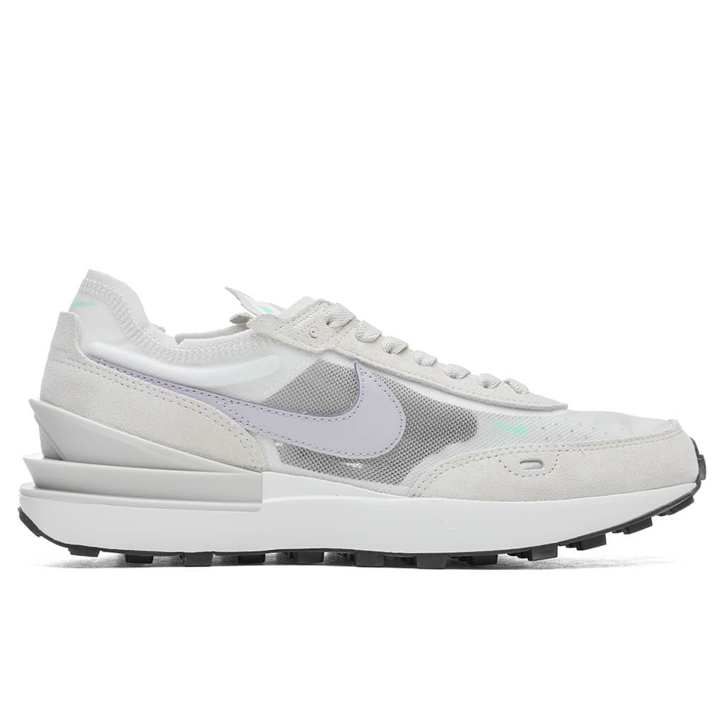 womens waffle one sneakers in summit white & infinite lilac