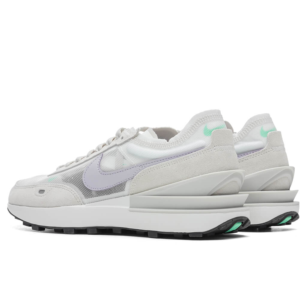 womens waffle one sneakers in summit white & infinite lilac