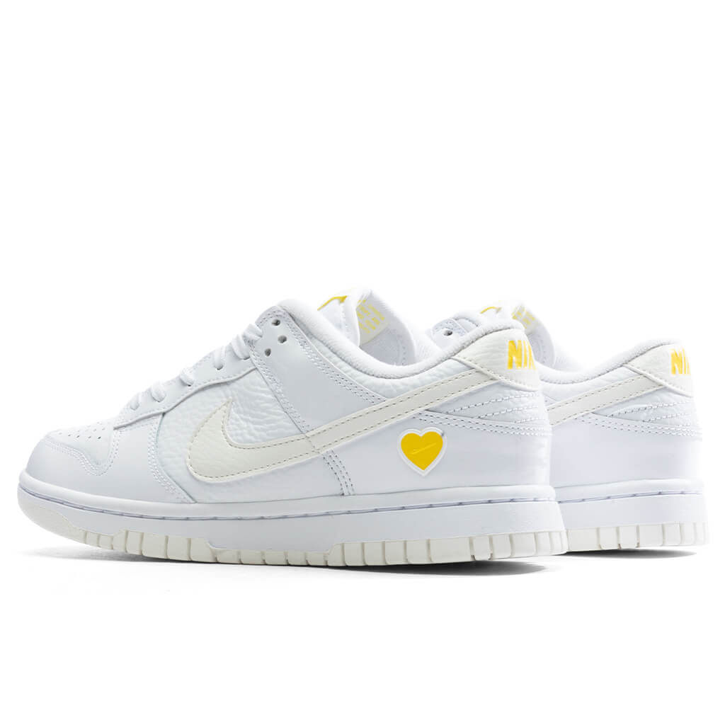 Women's Dunk Low Yellow Heart - White/Optic Yellow â Feature