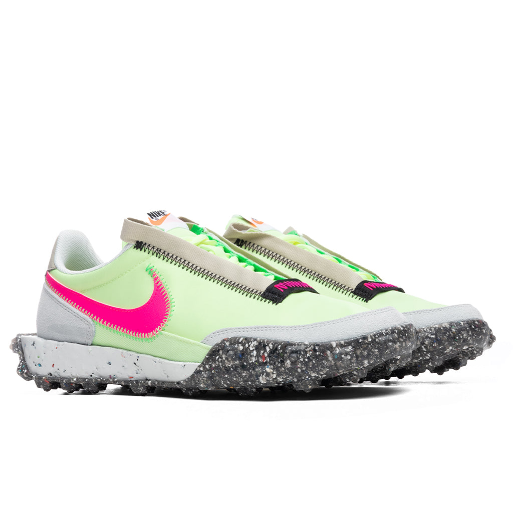 Women's Waffle Racer Crater - Barely Volt/Pink Blast â Feature