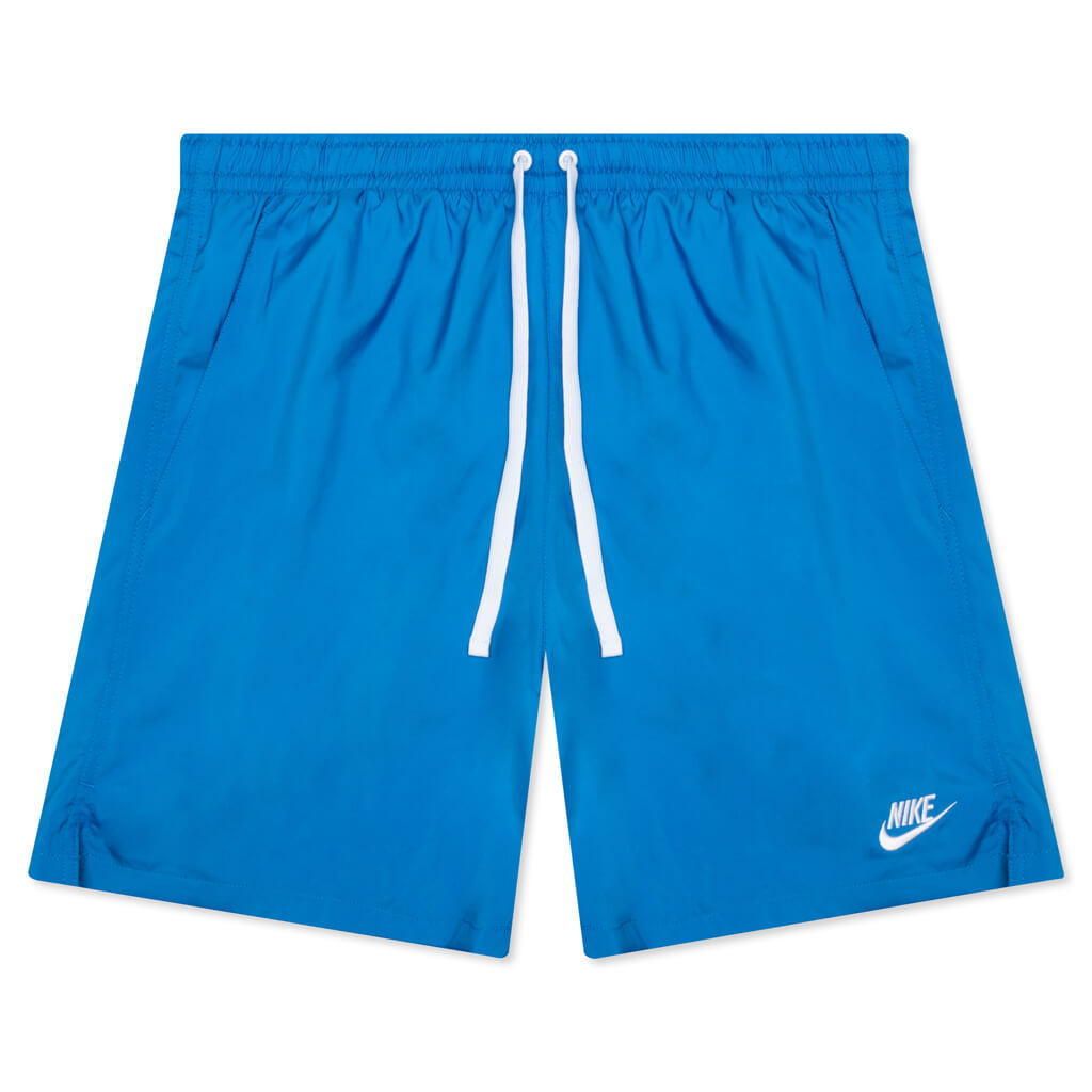nike woven shorts light blue