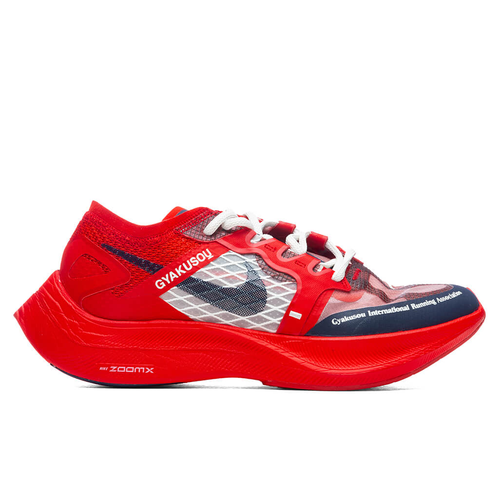 Nike x Gyakusou ZoomX Vaporfly Next% - University Red/Blackened Blue â Feature