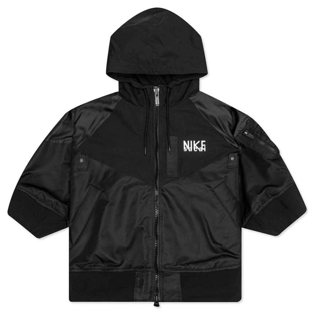 Nike x Sacai Women's NRG Full Zip Hooded Jacket - Black