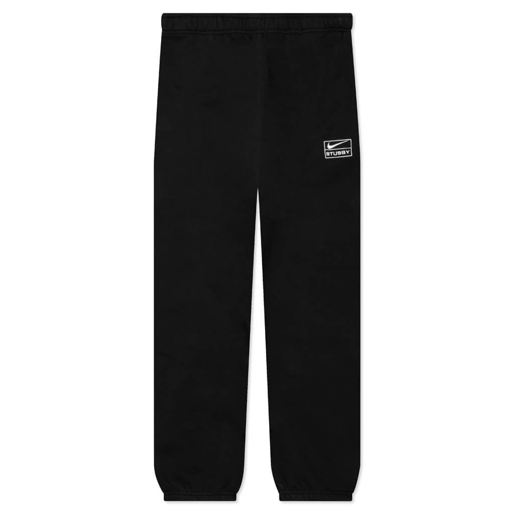 Nike x Stussy Washed Fleece Pant - Black/Sail â Feature