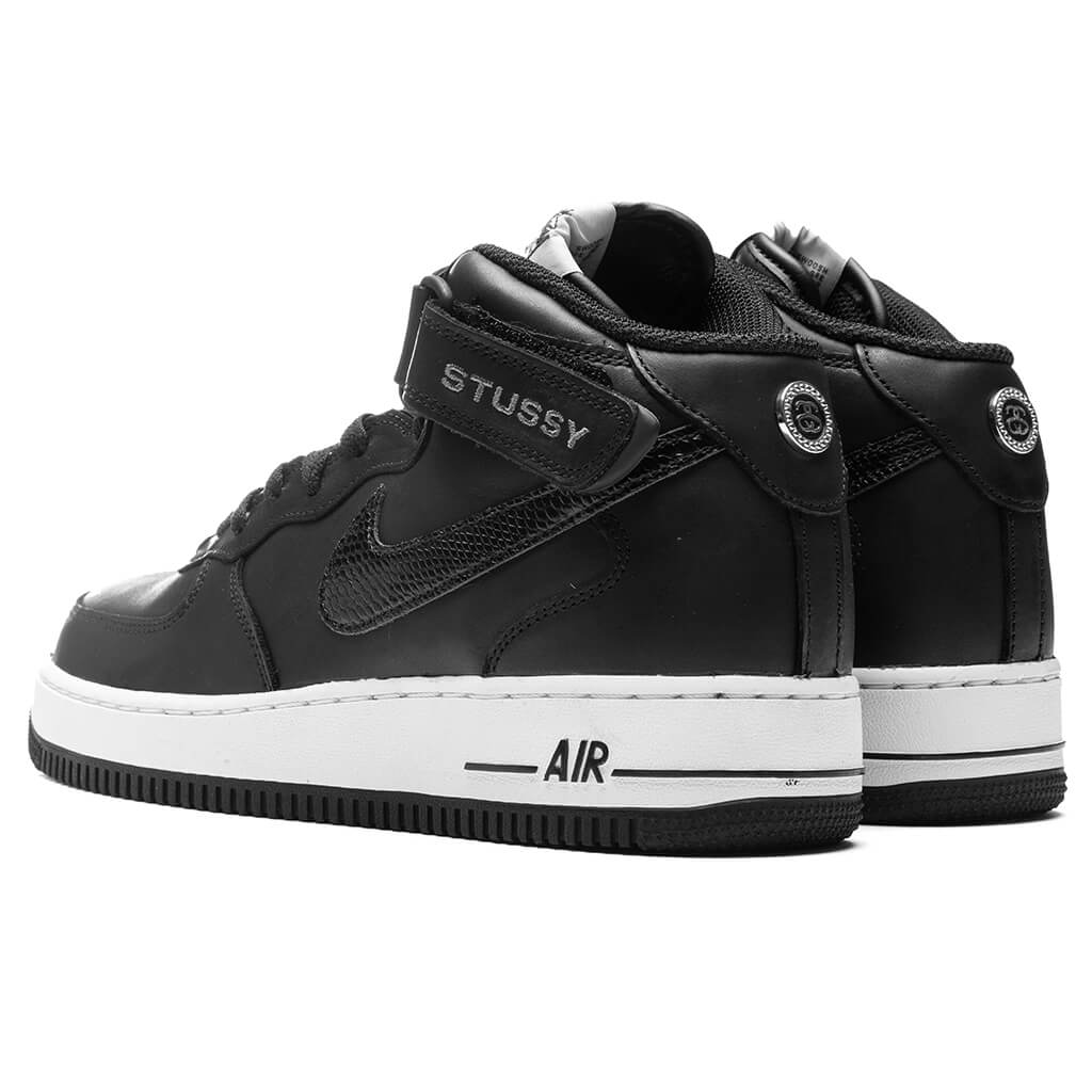 Nike x Stussy Air Force 1 '07 Mid - Black â Feature