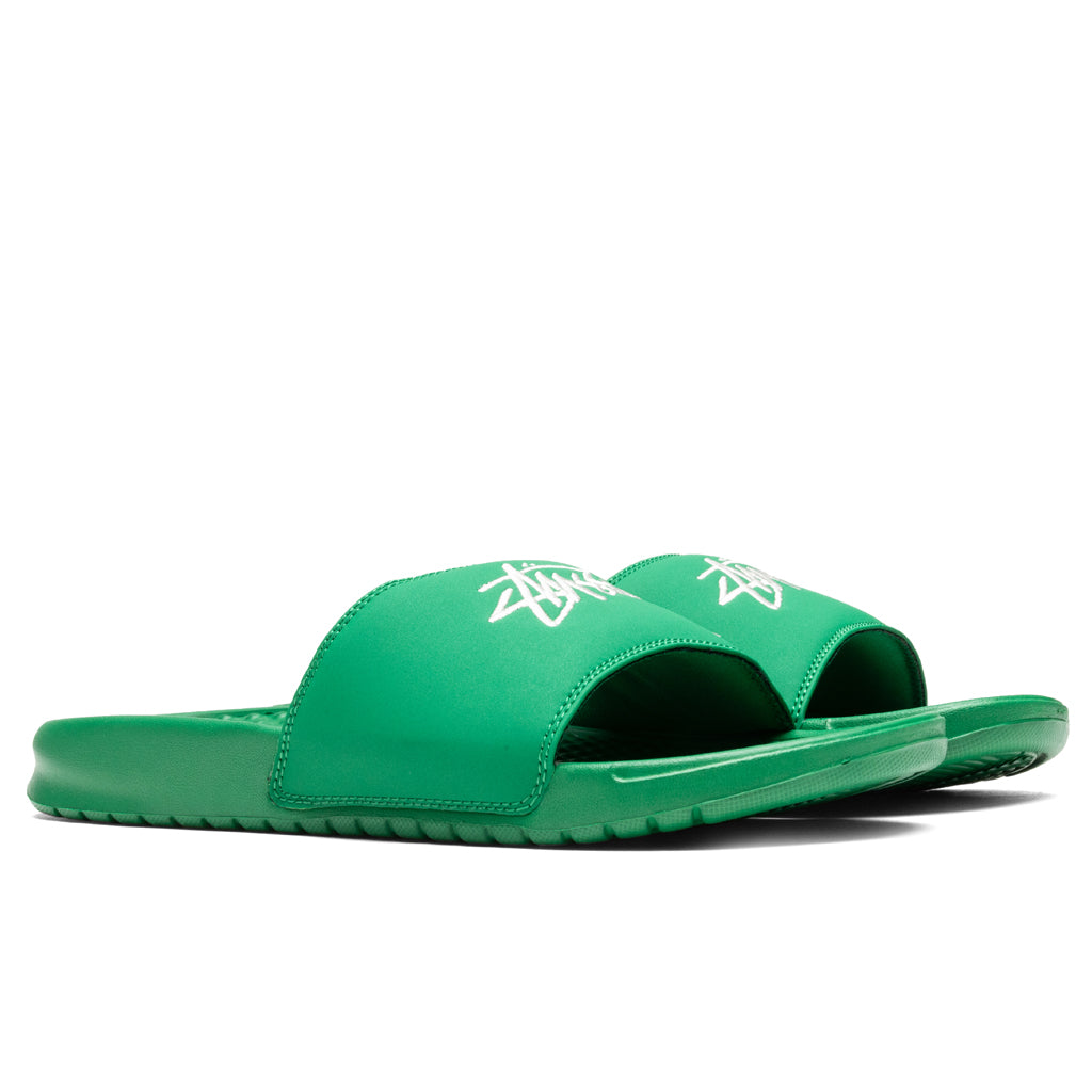 Nike x Stussy Benassi - Pine Green/Sail