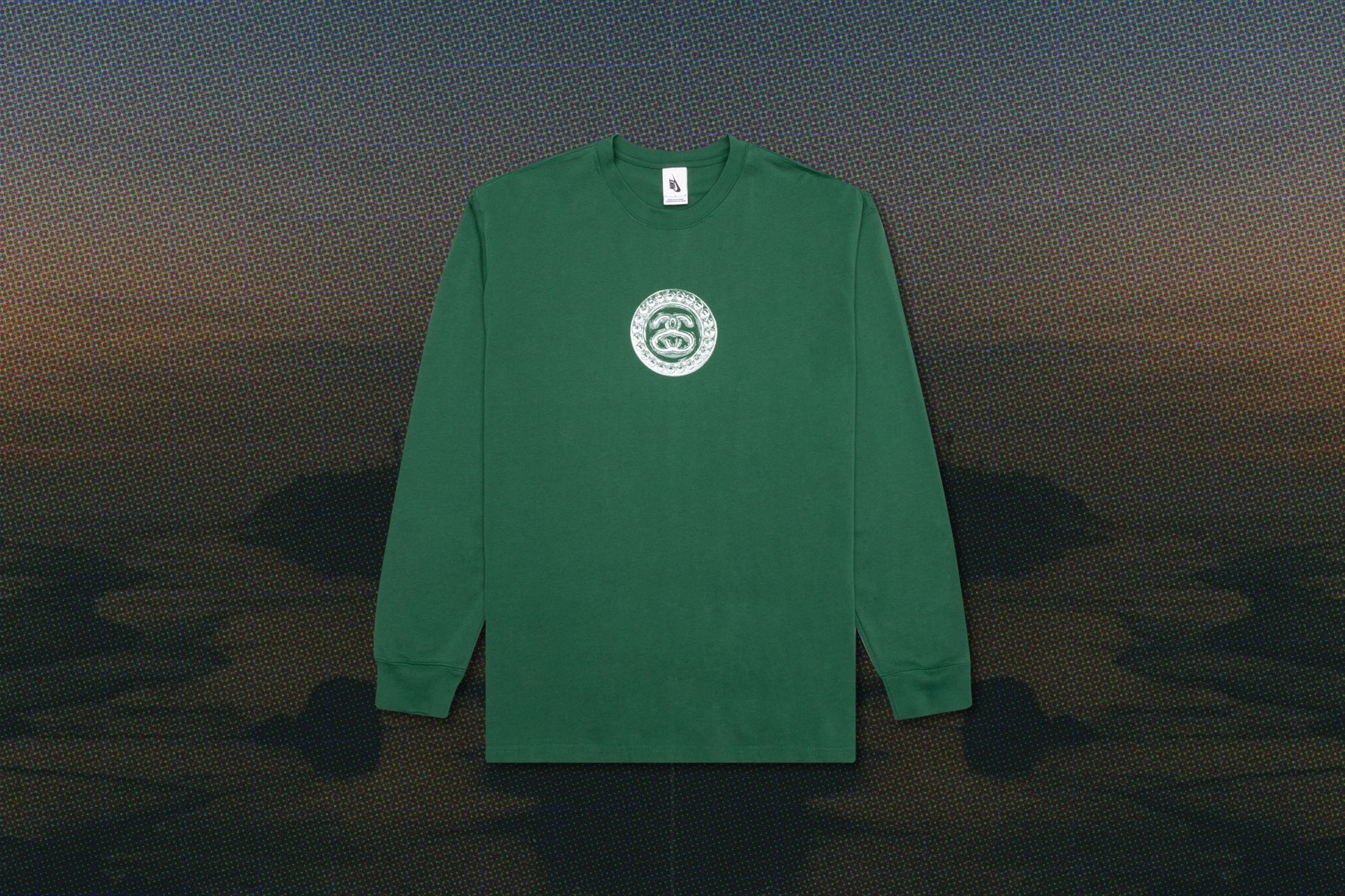 nike x stussy green t shirt