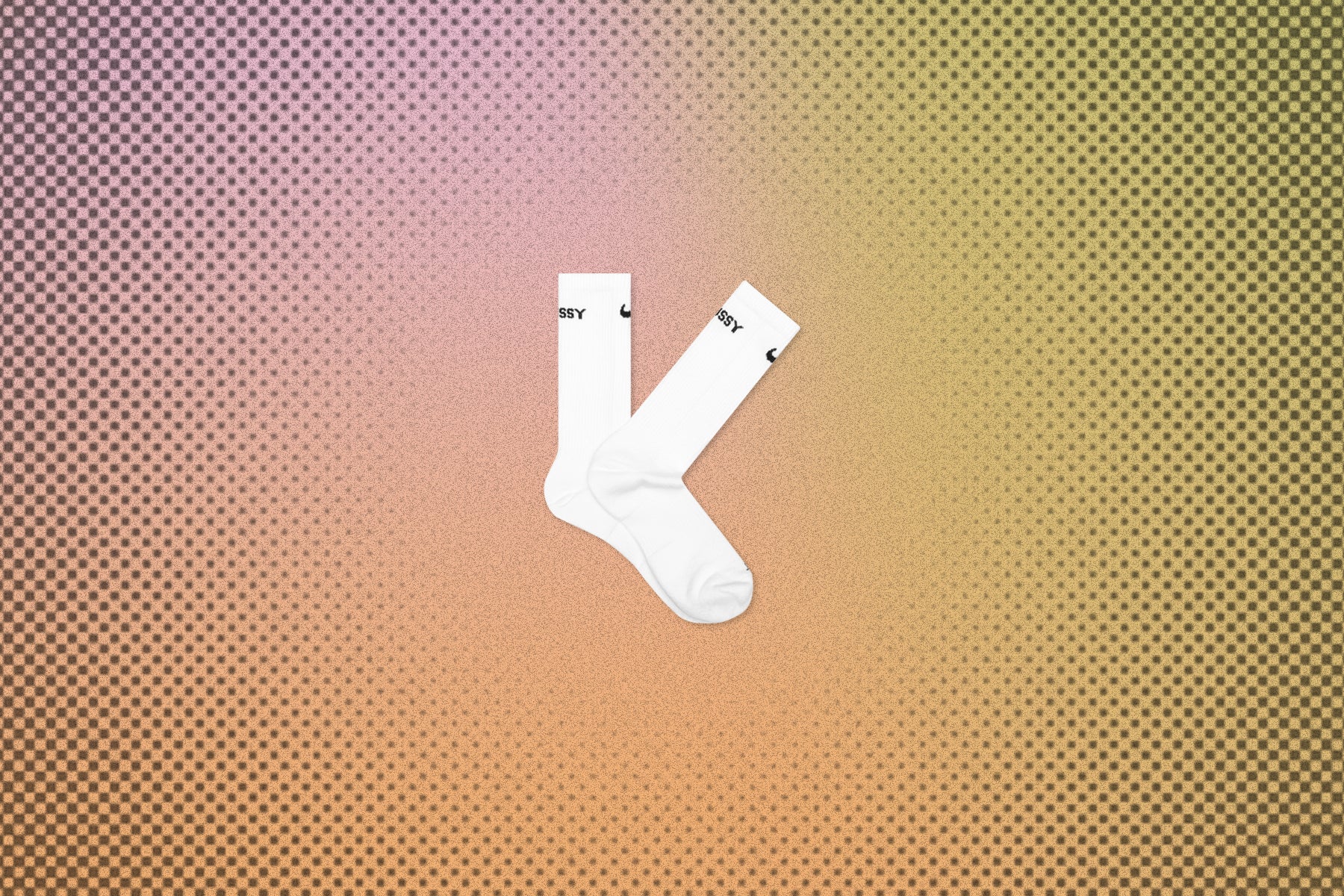 Nike x Stussy Everyday Plus Cushioned Crew Socks - White