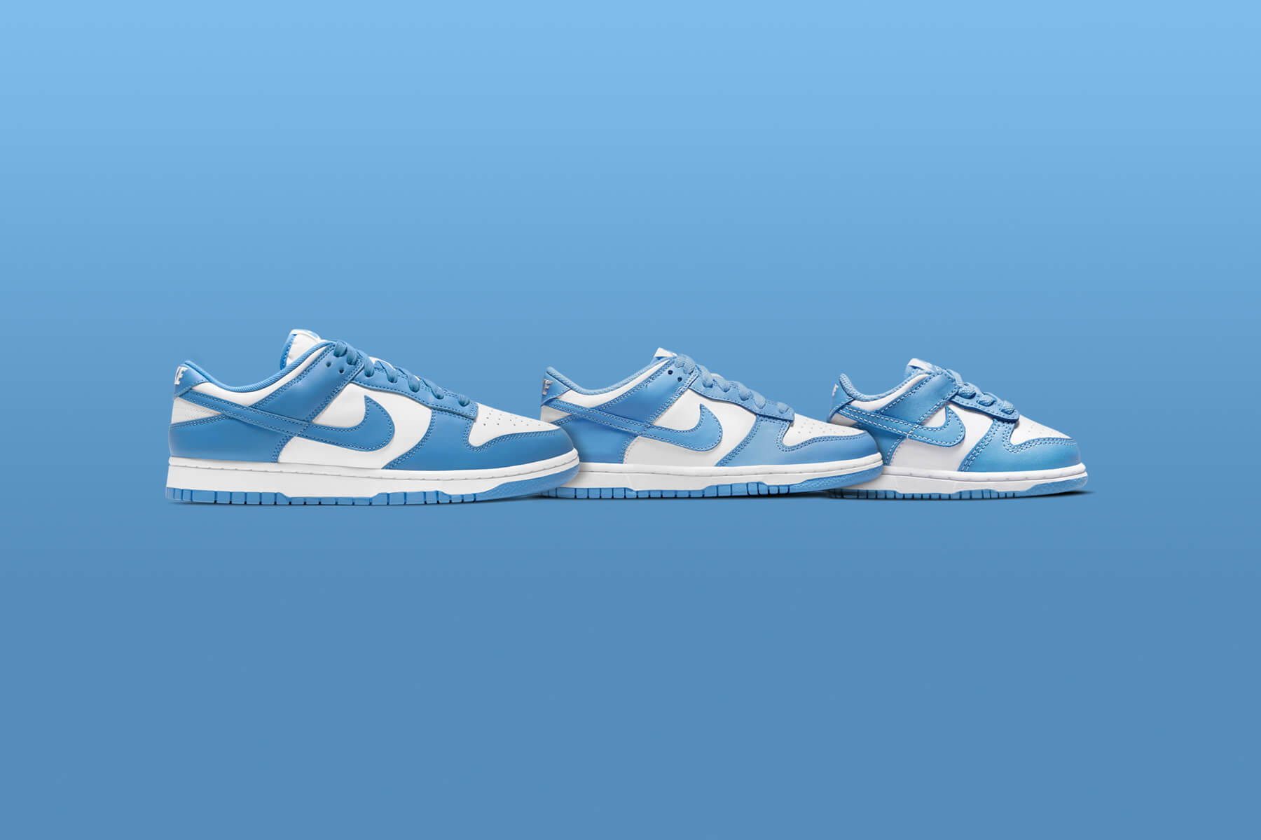 Dunk Low (GS) - White/University Blue â Feature