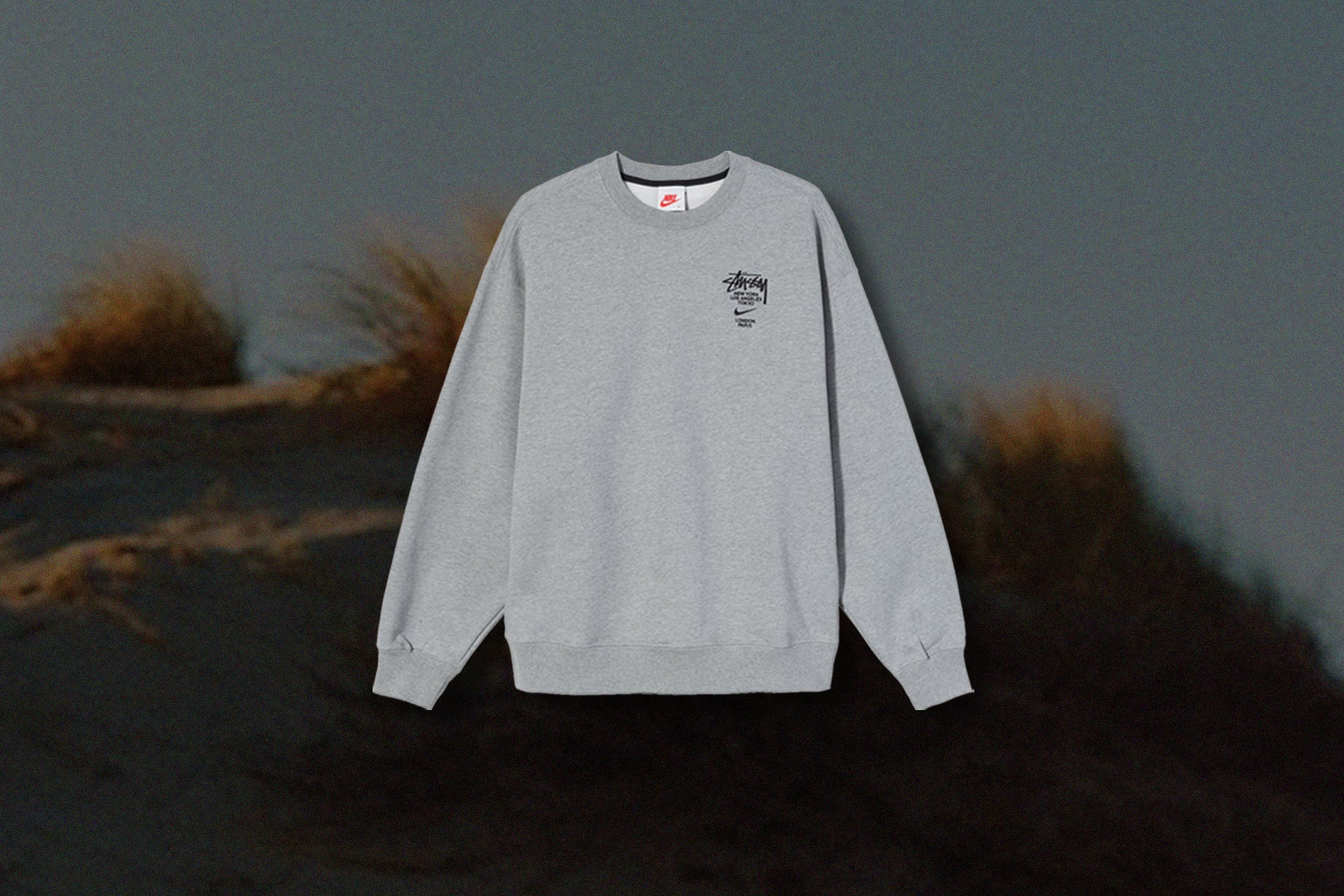 Nike x Stussy L/S Top - Dark Grey Heather – Feature