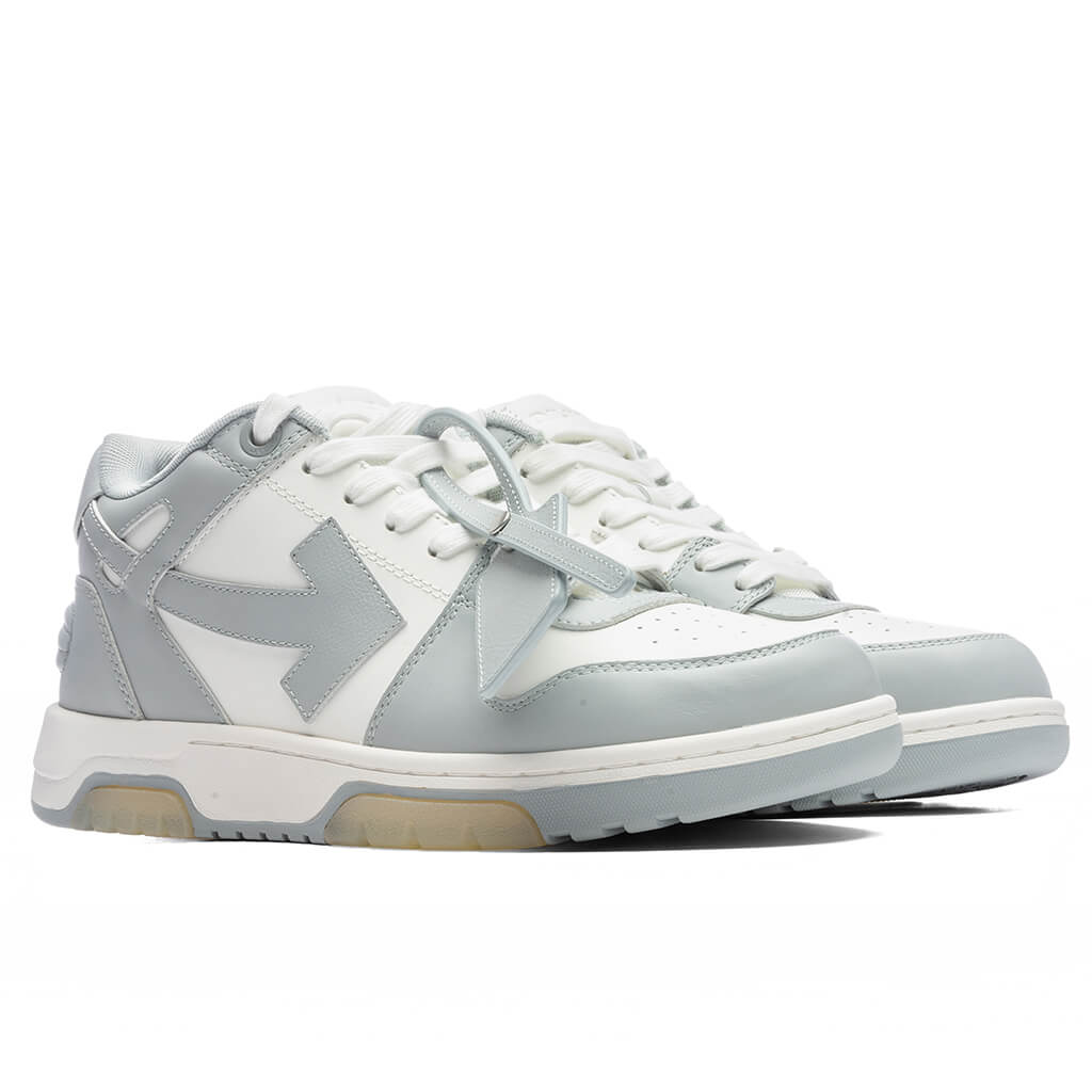 Out of Office Sneakers in White/Silver Leather