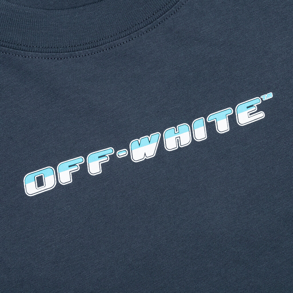 Between Arrow Over S/S Tee - Outerspace/White – Feature
