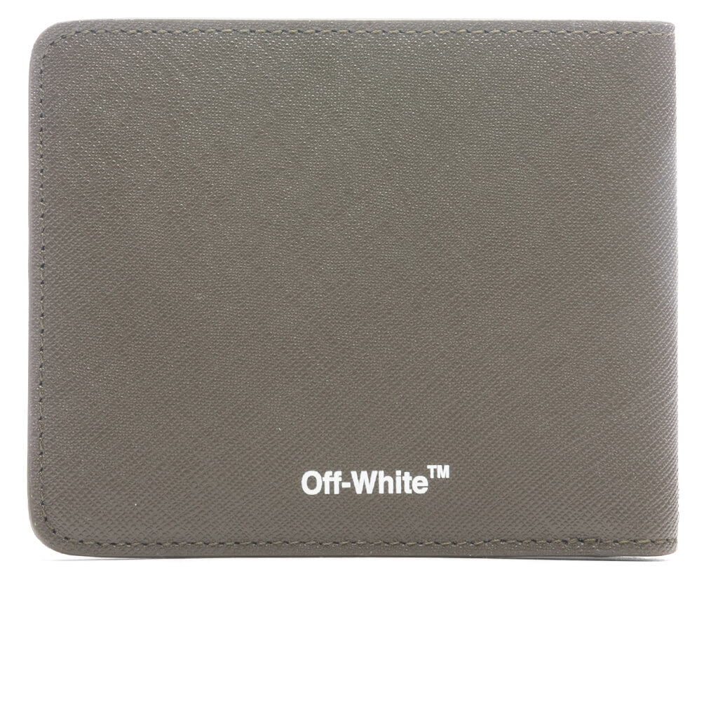 Off-White c/o Virgil Abloh Monogram Zip Around Wallet in Brown for