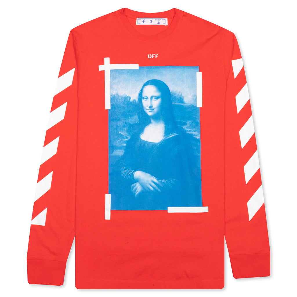 Off white mona discount lisa red tee