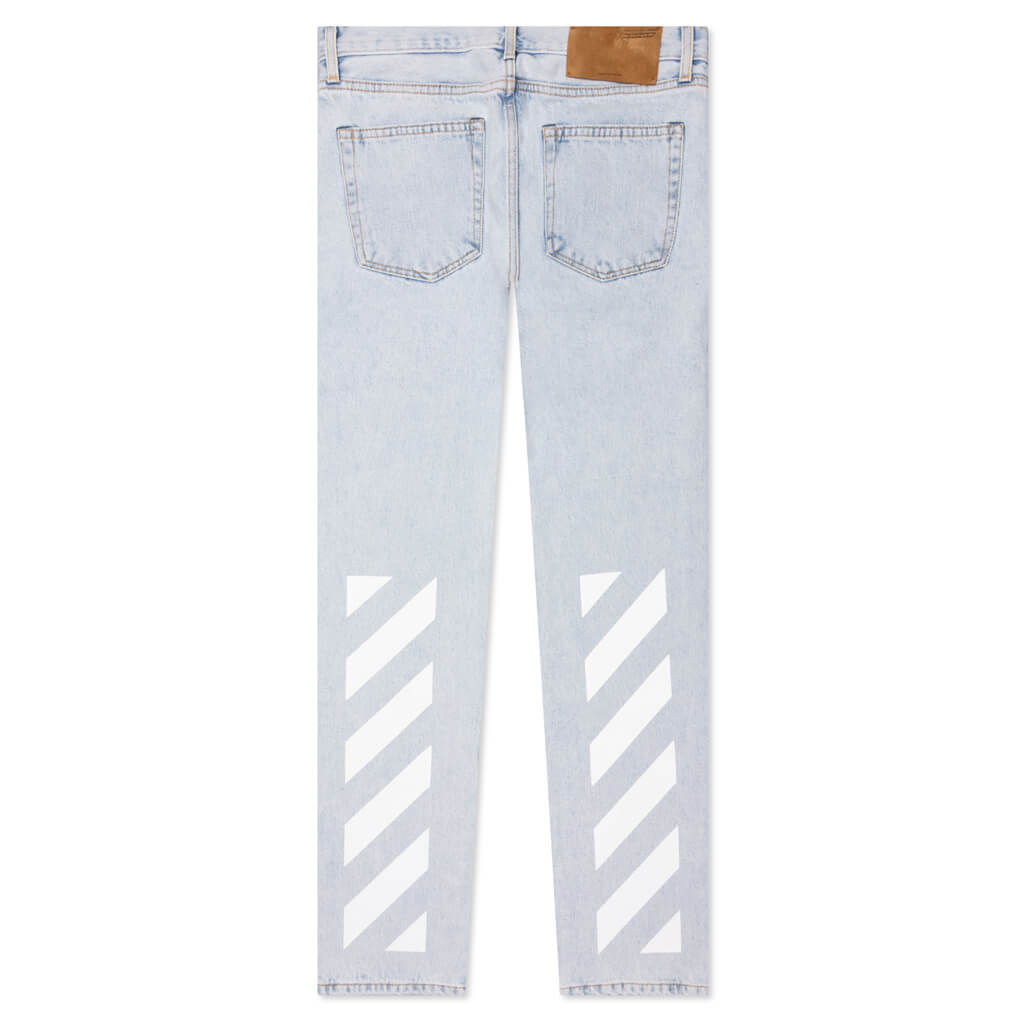 Off-White c/o Virgil Abloh Y2013 Logo Slim-fit Jeans in Blue for Men