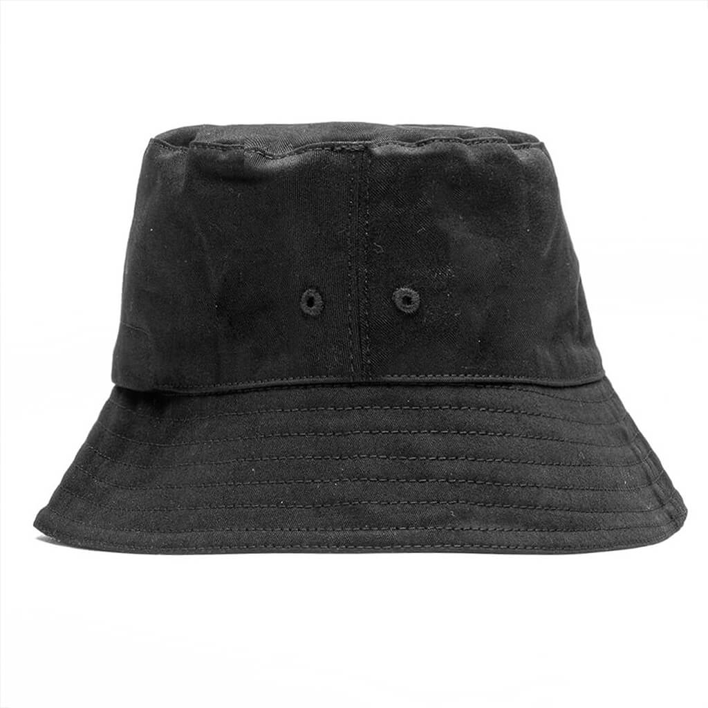 Off-White - Black Helvetica bucket hat with contrast logo OMLA034C99FAB002  buy at Symbol