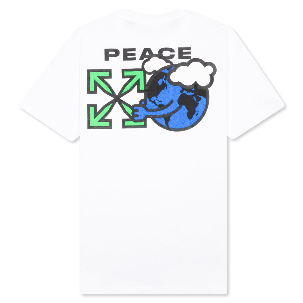 Peace Worldwide S/S Slim Tee White/Green – Feature