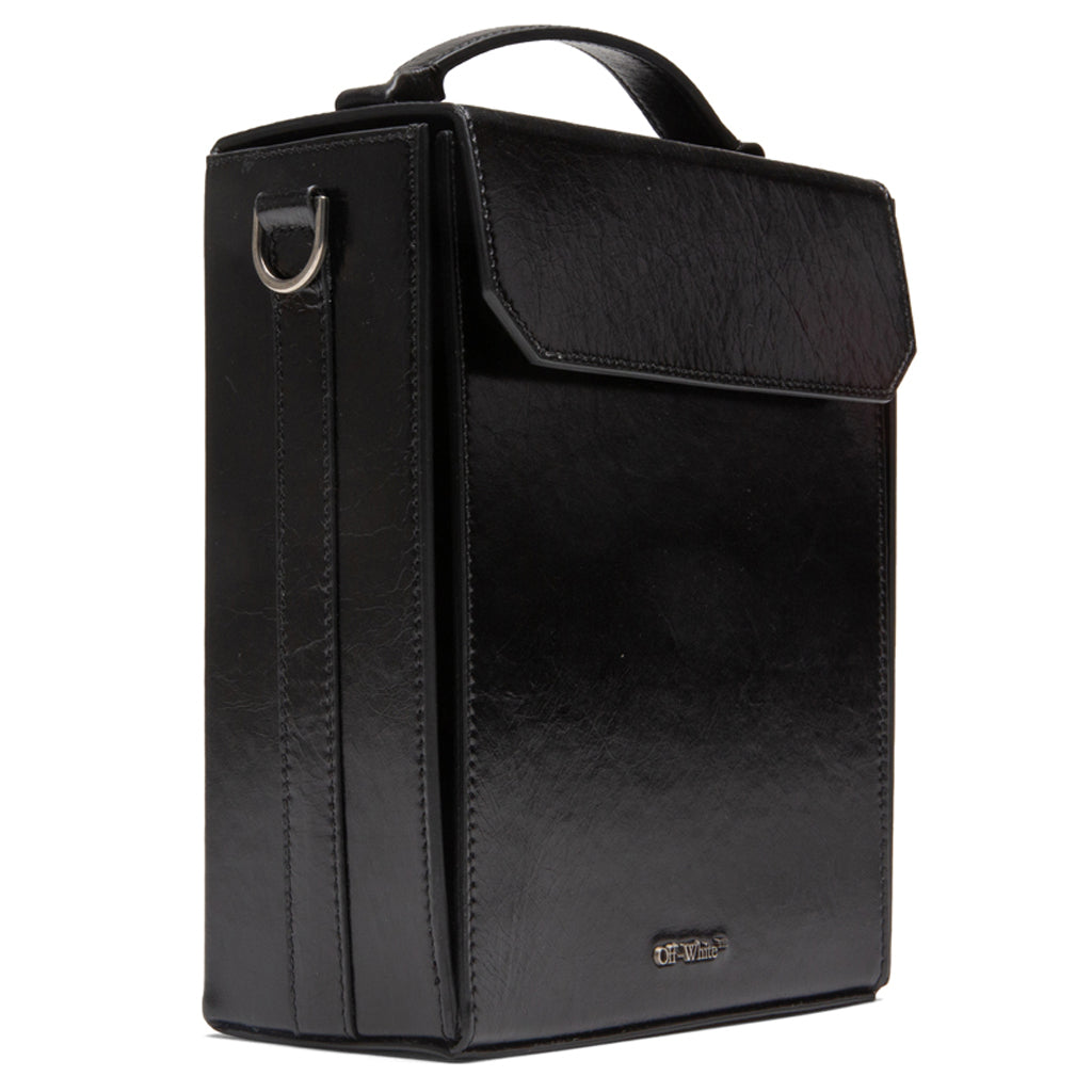 Off-White c/o Virgil Abloh Small Leather Shoulder Bag in Black