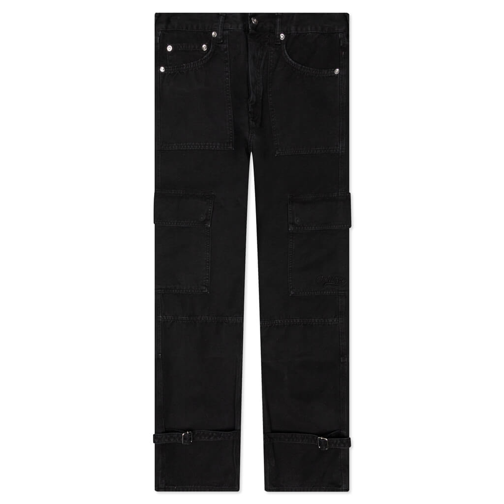 Off-White c/o Virgil Abloh Multi-pockets Cargo Trousers in Gray