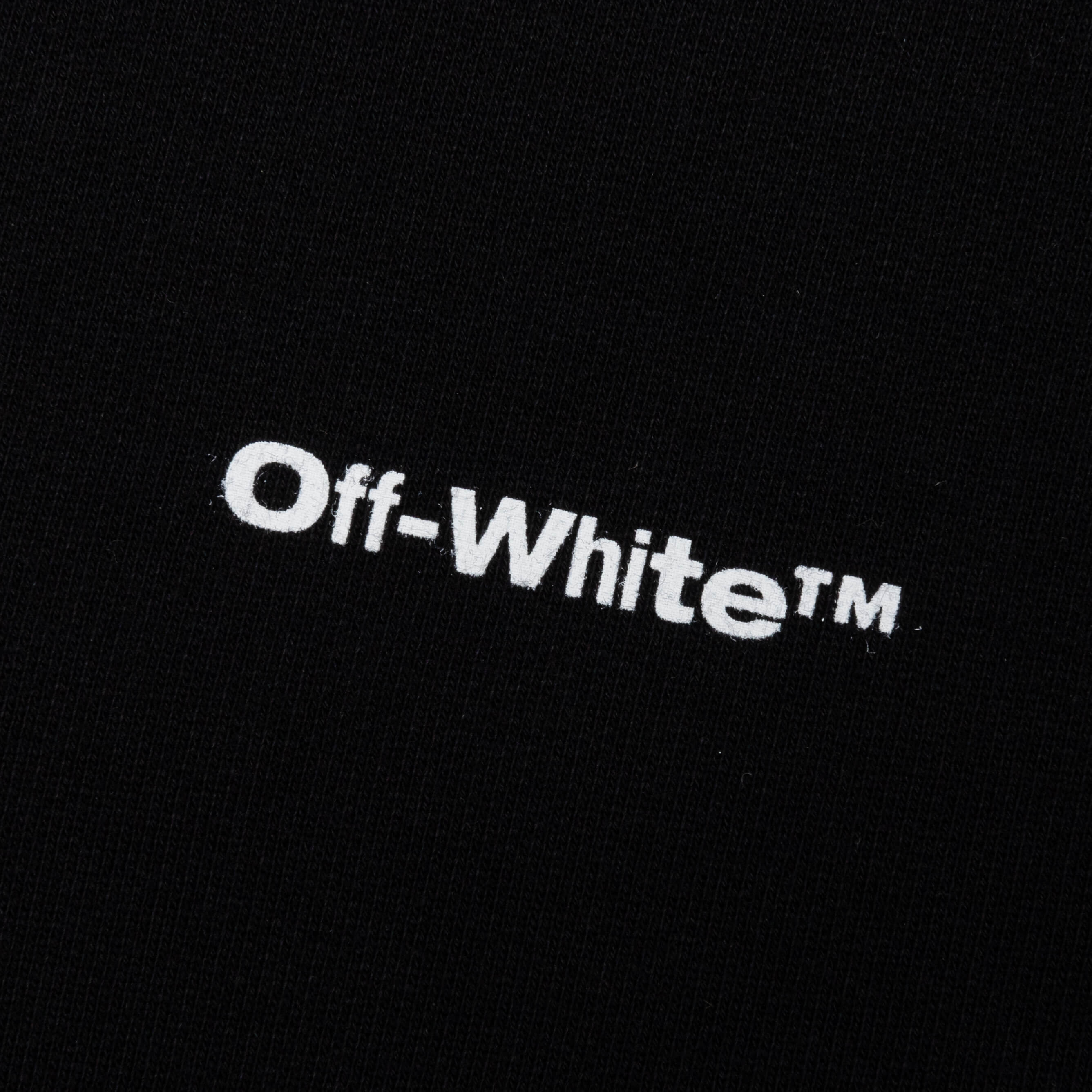 Wave Outl Diag Slim Crewneck - Black/White