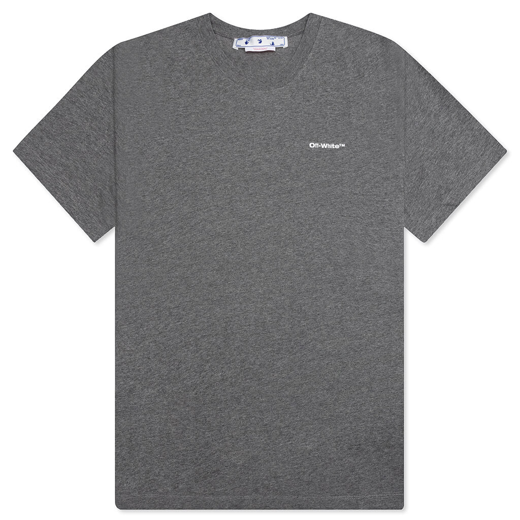 Wave Outl Diag Slim S/S Tee - Melange Grey – Feature