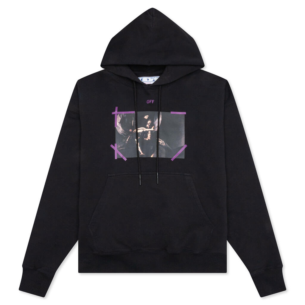 Off-White c/o Virgil Abloh Monogram-printed Drawstring Hoodie for Men