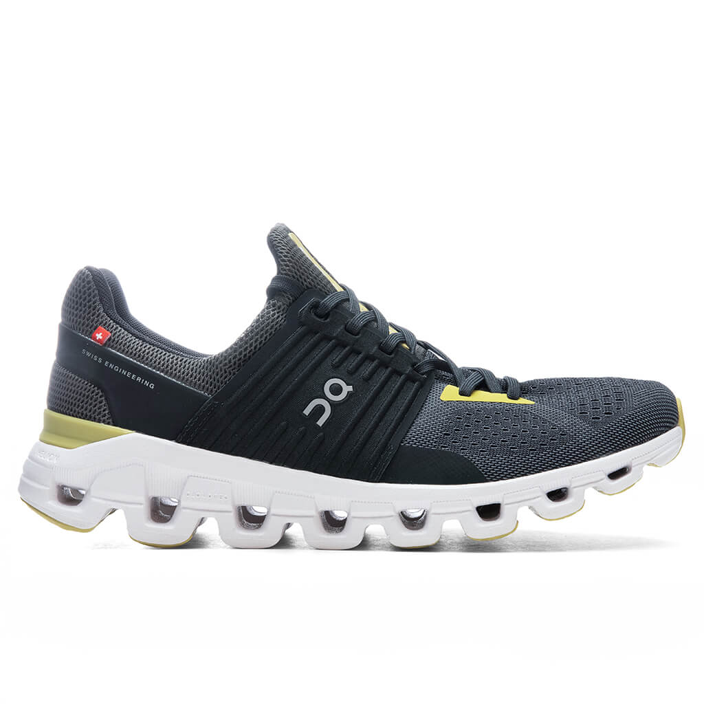 On Cloudswift Magnet Black Citron Yellow Trainers Running Shoes Men\'s 9.5 Cloudswift - Magnet/Citron – Feature main image 2