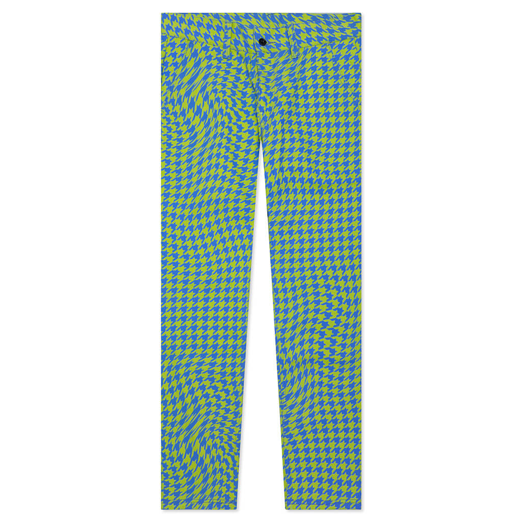 Monki pajama pants in tartan green plaid