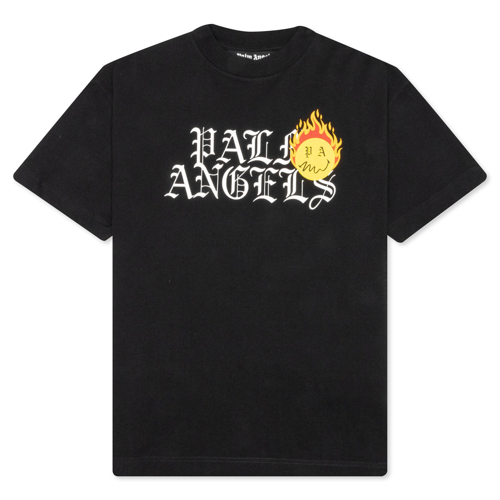 Palm Angels BURNING HEAD LOGO TEE 黒 L Palm Angels Burning 