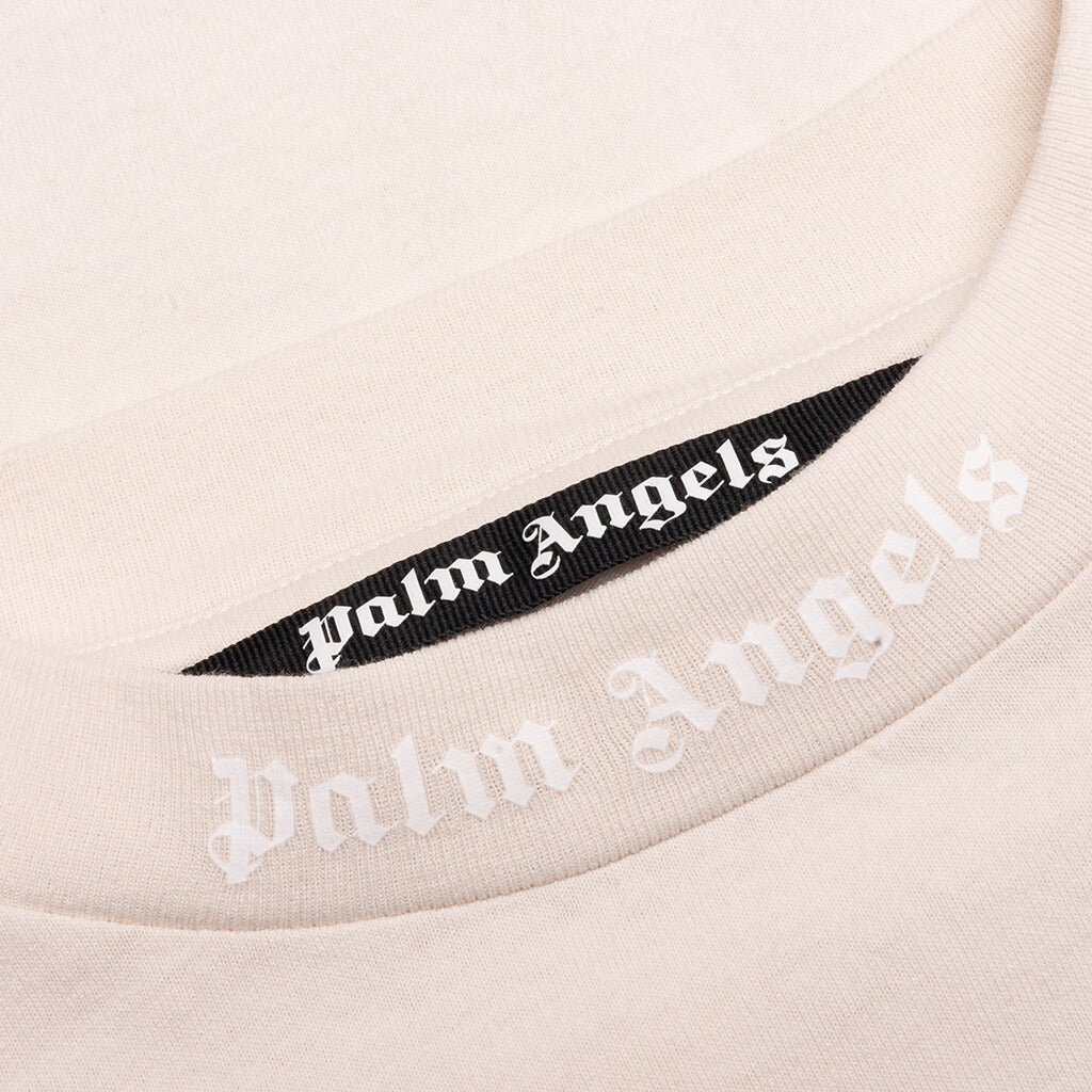 Classic Logo Over L/S Tee - Butter/White