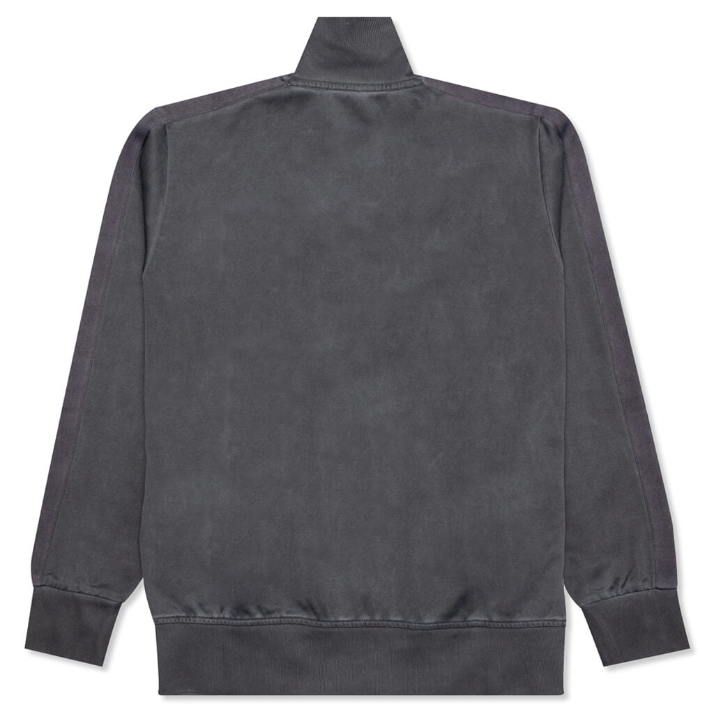 Garment Dyed Track Jacket - Black/Black