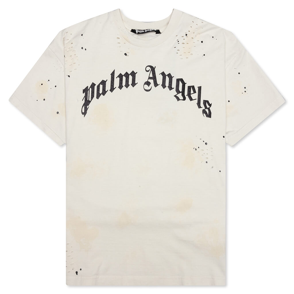 Glittered Logo Classic Tee Off-White/Black - Main Image