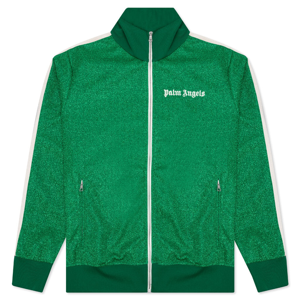 Lurex Track Jacket - Green/White – Feature