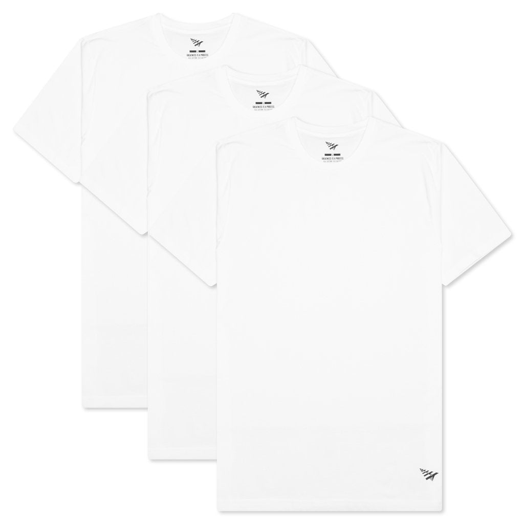 Essential 3 Pack Tee - White – Feature