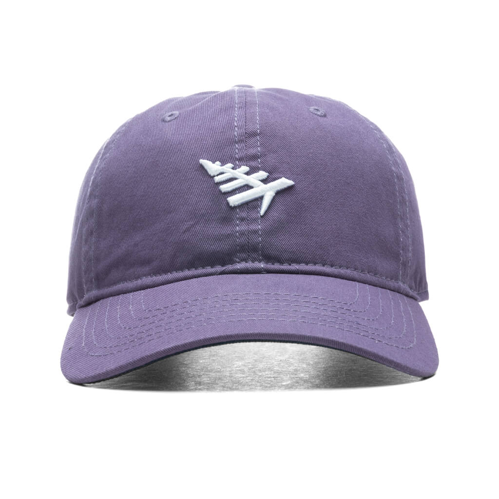 Purple/White Leather Patch Hat – The Veggie Wagon