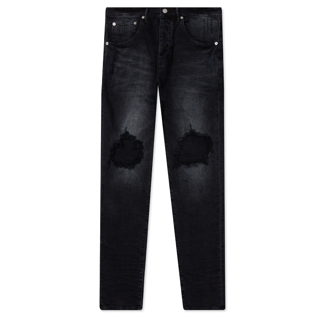 Purple Brand P002 Blowout Knees Distressed Jeans In Black Blowout