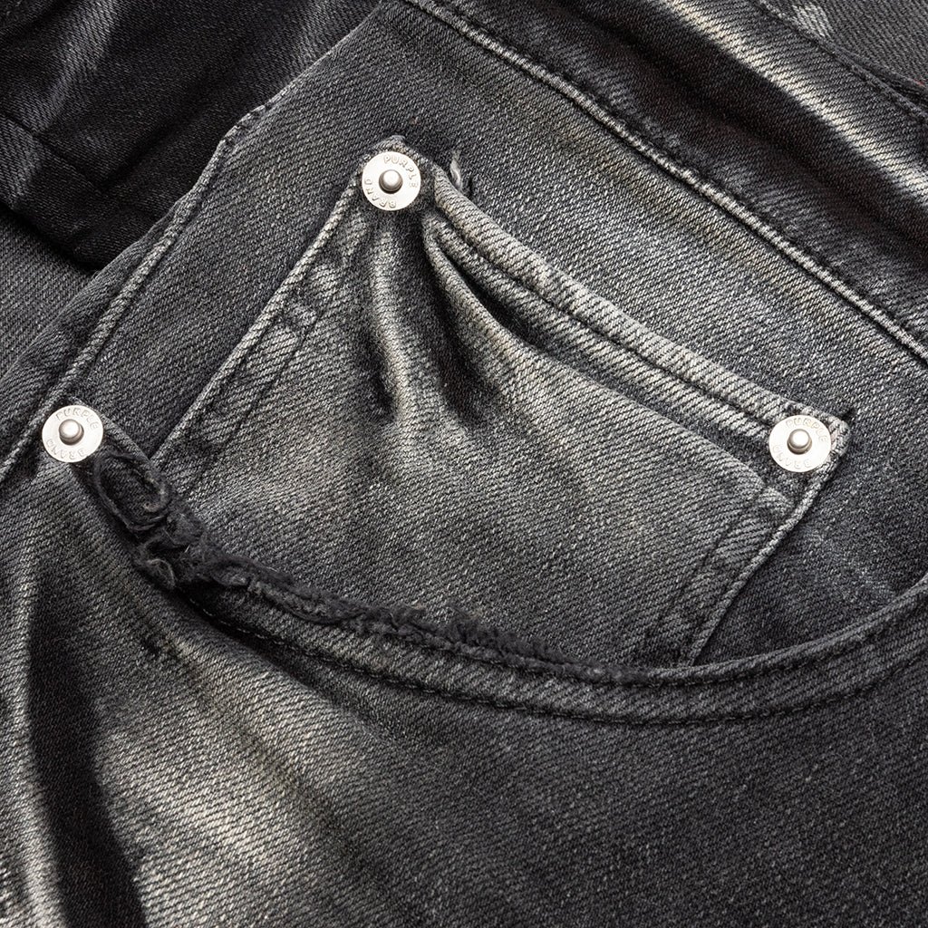 Purple Brand P002 Grey Black Foiled Blackout Jean